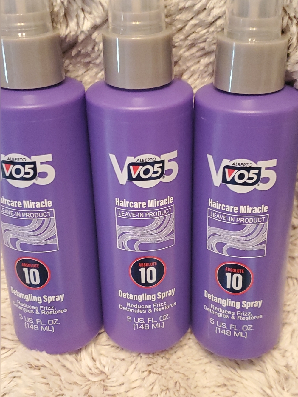 3-Alberto VO5 Haircare Miracle Leave-In Product Absolute 10-Detangling Spray 5oz